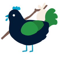 A tumblr and viridian chicken
