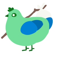 A spring and sapphire chicken