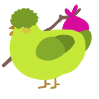A lime and chartreuse chicken