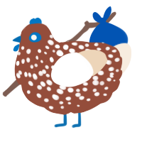 A russet and cream chicken with a speckle pattern