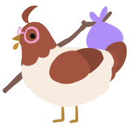 A cream and russet chicken with a head pattern