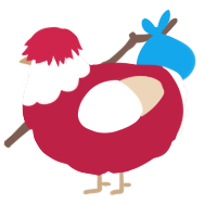 A crimson and cream chicken with a head pattern