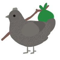 A grey chicken with a double-lace pattern