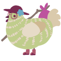 A lime and honey chicken with a bar pattern