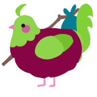 A maroon and grass chicken with a head pattern