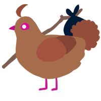 A brown and russet chicken