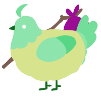 A lemon and spring chicken with a head pattern