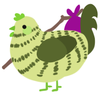 A lemon and olive chicken with a bar pattern