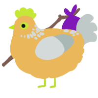 A honey and silver chicken with a neck-speckle pattern