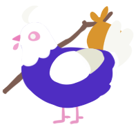 A indigo and white chicken with a head pattern