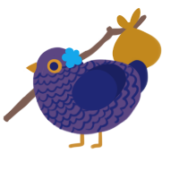 A overcast and navy chicken with a lace pattern
