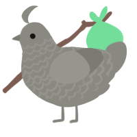 A ash chicken with a lace pattern