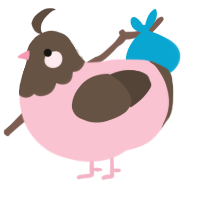 A rose and bark chicken with a head pattern