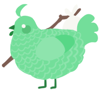 A spring chicken with a lace pattern