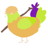 A honey and lime chicken with a head pattern
