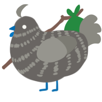 A grey and ash chicken with a bar pattern