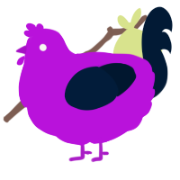 A amethyst and tumblr chicken