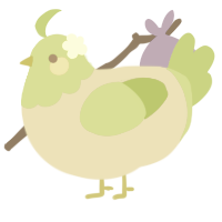 Key Lime Pie, a beige and lime chicken with a head pattern