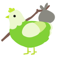 Slime Block, a grass and apple chicken with a head pattern