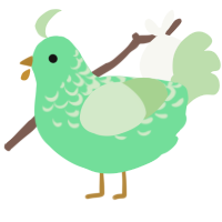(unnamed), a spring and gluppy chicken with a half-lace pattern