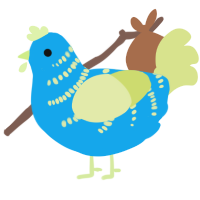 A sky and lemon chicken with a half-bar pattern