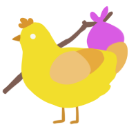 marshmallow peep, a yellow and honey chicken