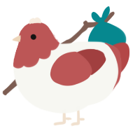 A white and red chicken with a head pattern