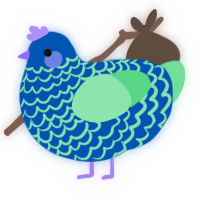 reflections, a ultramarine and spring chicken with a lace pattern