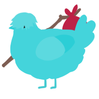 A aqua chicken