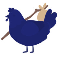In the Navy, a navy chicken with a head pattern