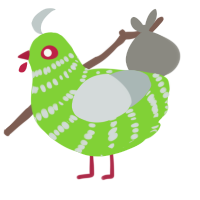 (unnamed), a grass and silver chicken with a bar pattern