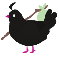 A sable chicken with a lace pattern