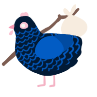 Criminal Activity, a tumblr and ultramarine chicken with a lace pattern