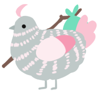 A silver and rose chicken with a bar pattern