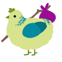 A lemon and sea chicken with a neck-band pattern