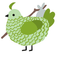 A gluppy and chartreuse chicken with a lace pattern