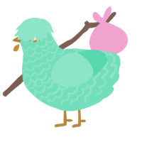 Cuivre, a mint chicken with a lace pattern