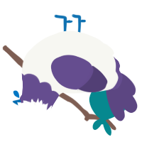 Gleepglorp, a white and overcast chicken with a head pattern