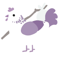 (unnamed), a silver and violet chicken with a neck-speckle pattern