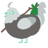 (unnamed), a grey and silver chicken with a head pattern