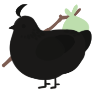 A sable and black chicken with a neck-speckle pattern