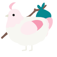 A white and rose chicken with a head pattern