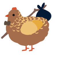 A brown and honey chicken with a half-lace pattern