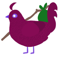 Sangria, a wine chicken with a double-lace pattern