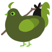 A olive and chartreuse chicken