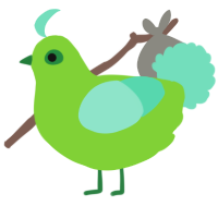 A grass and mint chicken