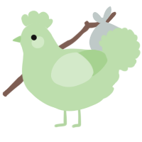A gluppy chicken