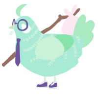 A mint and spring chicken with a half-bar pattern
