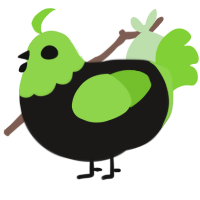 A sable and grass chicken with a head pattern