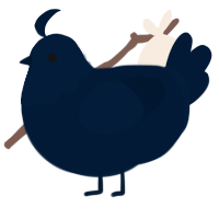 A tumblr chicken with a head pattern
